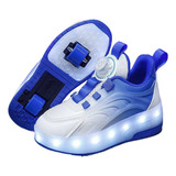 Patines Infantiles Con Luces Led, Calzado Deportivo.