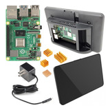 Pantalla Tactil 7 Pulgadas Raspberry Pi 4 B 4gb Oficial Kit