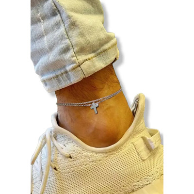Pulsera Para Pie Tobillera Dama Hombre Diámetro 8.5 Largo 5 | Meses sin interés