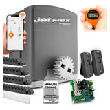 Kit Motor Ppa Dz Rio 1/4hp Jetflex Wifi 4m Crem Portão 500kg