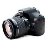Câmera Canon Eos Rebel T7+ Com Lente 18-55mm Is Ii Seminova