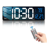 Reloj Despertador Digital Con Mando A Distancia, Led,16in