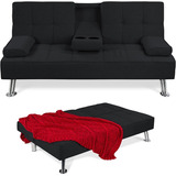 Sofa Cama Moderno  Negro Best Choice Products