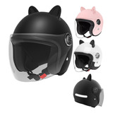 Cascos De Motocicleta Con Orejas Gato For Hombres Y Mujeres