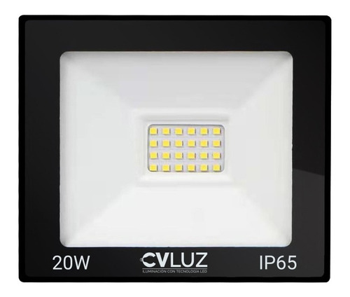 Reflector Led Exterior 20w Multiled Proyector Luz Blanca X4