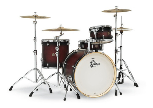 Bateria 4 Piezas Cereza Gretsch Catalina Maple 22 Cm1e824s