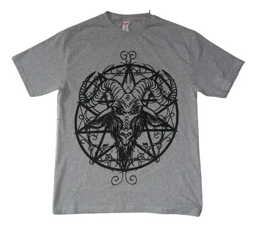 Playera Baphomet Pentagrama Cabeza