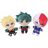 3piezas Muñeco De Peluche Mi Héroe Academia Juguetes Colgant