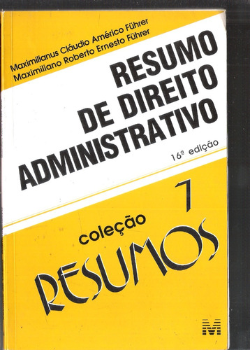 Resumo De Direito Administrativo 7 - Maximilianus Cláudio 120n