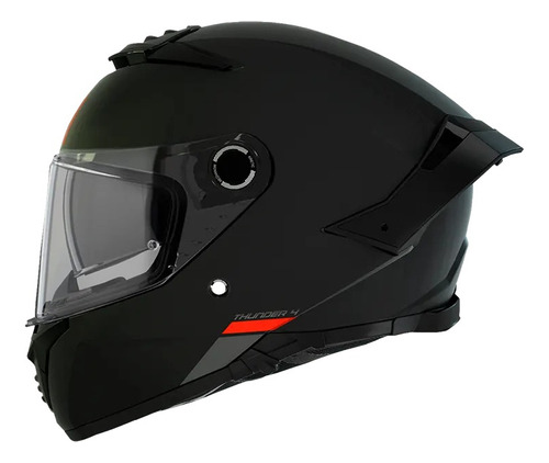 Casco Para Moto Mt Helmets Thunder 4sv A1 Solid Negro