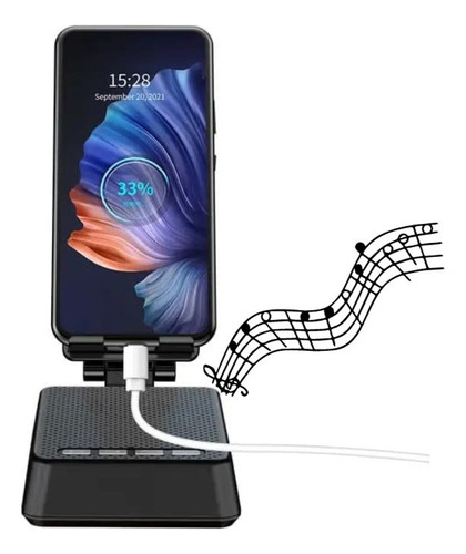 Soporte Celular Parlante Bluetooth Altavoz Mano Libres