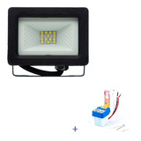 Proyector Reflector Led 50w + Fotocelula Sica Ip65 Luz Fría