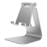 Soporte Metal Celular Tablet Pad De 4'' A 13' Lujo Ajustable Color Plata