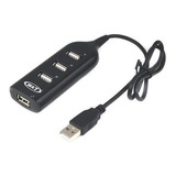 Hub Usb 2.0 4 Salidas 480mbps Con Cable 1 Mts