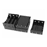 Caja Porta Baterías Para 18650, Negro, Pack X5