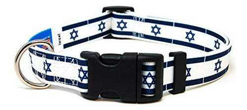 Collar De Perro Patriapet Con La Bandera De Israel | Grande 