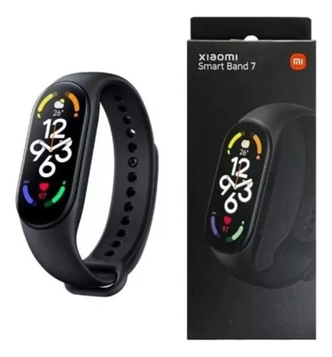 Xiaomi Mi Smart Band 7 1.62 Caja Negra Malla Negra Original