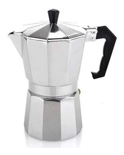 Cafetera Italiana Moka De Aluminio, 3 Tazas, 150 Ml