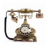Telpal Retro Vintage Estilo Antiguo Con Cable Rotativo Dial 