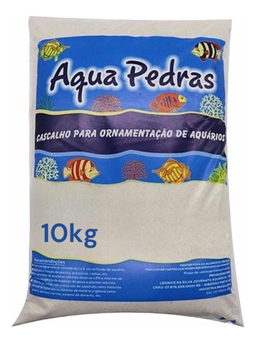 Areia Branca Duna Número 00 C/ 10 Kg Aquários - Aqua Pedras