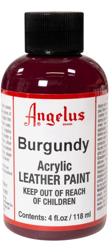 Pintura Acrílica Angelus 4 Oz ( 1 Pieza ) Color Burgundy