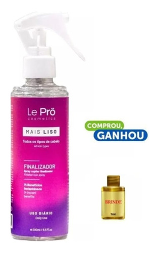 Protetor Térmico Mais Liso - Le Pro Cosmeticos-spray 200ml
