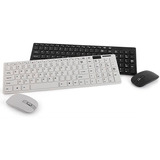 Kit Mouse Teclado Slim Sem Fio Pc Note Wireless Nota Top