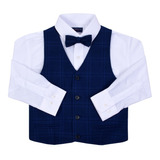 Conjunto Formal Niño Elegante Slim Fit 3pz Zilerys T4-14