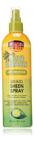 African Pride Olive Miracle Braid Sheen Spray 12 Oz ()