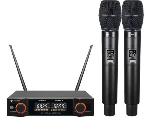 Microfone Sem Fio Kadosh K402m + Mesa De Som Soundvoice 802