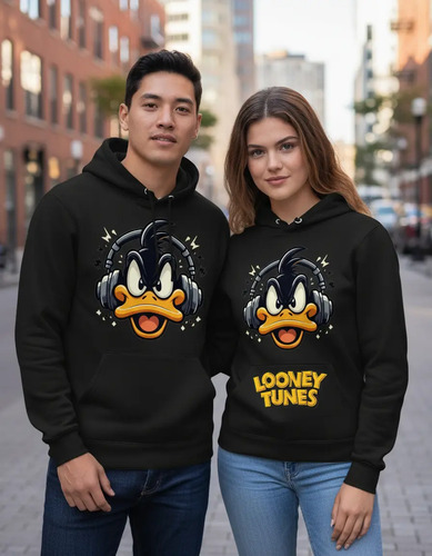 Sudadera Hoodie Pato Lucas Looney Tunes Unisex Algodón
