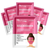 Kit 5 Unidades Máscara Facial Peel Off Rosa Mosqueta