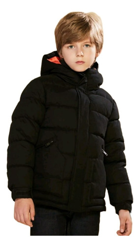 Jaqueta Bobojaco Puffer Infantil Unisex Impermeável C/capuz