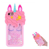 Funda Para  iPhone 6/7/8, Rosa/silicona/resistente/glitter