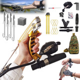 Kit Resortera Profesional Caza Y Pesca Lncluye Dardos+bolsa