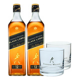 Oferta 2 Johnnie Walker Black Label Scotch + Vasos Oficiales