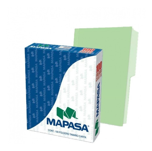 Folders Tamaño Carta Color Crema Paquete C/100 Pzs Carpeta 