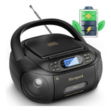 Reproductor De Cd Portátil Con Bluetooth, Hernpark Boombox R