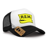 Gorra R.e.m Rock Trucker - Mapuer Remeras 2