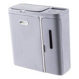 Cubo De Basura, Perforador, Cubo De Basura Colgante, Gris