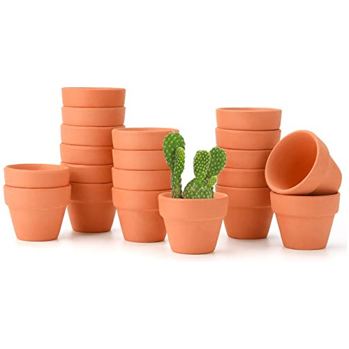 Pack De 20 Macetas De Terracota De 1.5 Pulgadas, Mini M...