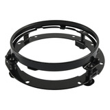 Soporte De Montaje De Anillo De Faro Redondo Negro Para Moto