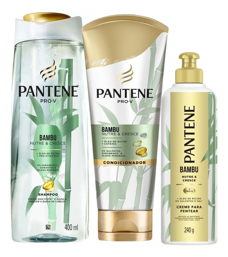 Kit Pantene Bambu Nutre E Cresce C/3