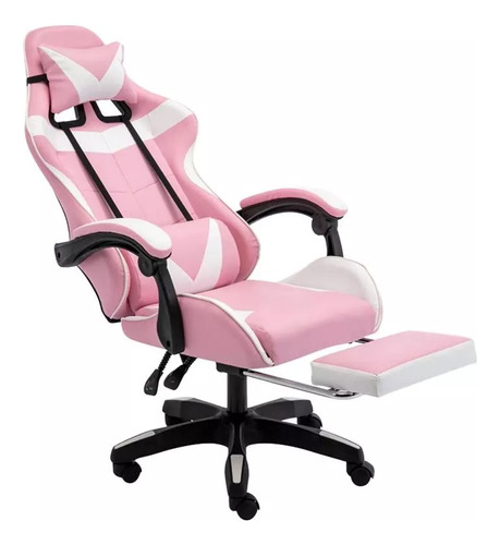 Silla De Oficina Gamer Regulable (rosa)