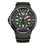 Reloj Citizen Bj805717x Hombre Promaster Eco Drive Color De La Malla Verde Color Del Bisel Negro Color Del Fondo Verde