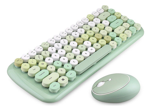 Mofii Candy Teclado Ratón Combo Inalámbrico 2.4g Color Mixto