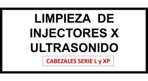 Limpieza De Cabezal Epson Serie Xp Y L X Ultrasonido