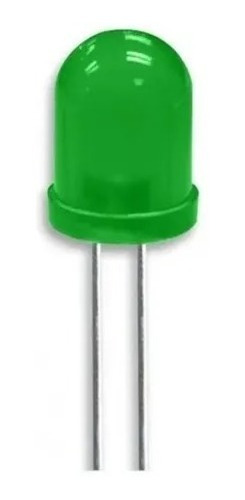 Pack De 10 Leds 5mm Verde Diodos Redondos