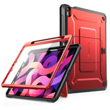 Funda Para iPad Air 4 (2020) Rojo Negro Portalapices Rigida