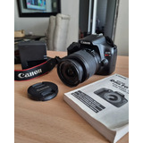 Camara Canon T6 + Lente 18-55mm + Manual